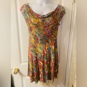 V Cristina summer open hang front dress